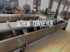 U Trough Auger Screw Conveyor Machine tanpa poros atau poros China Supplier